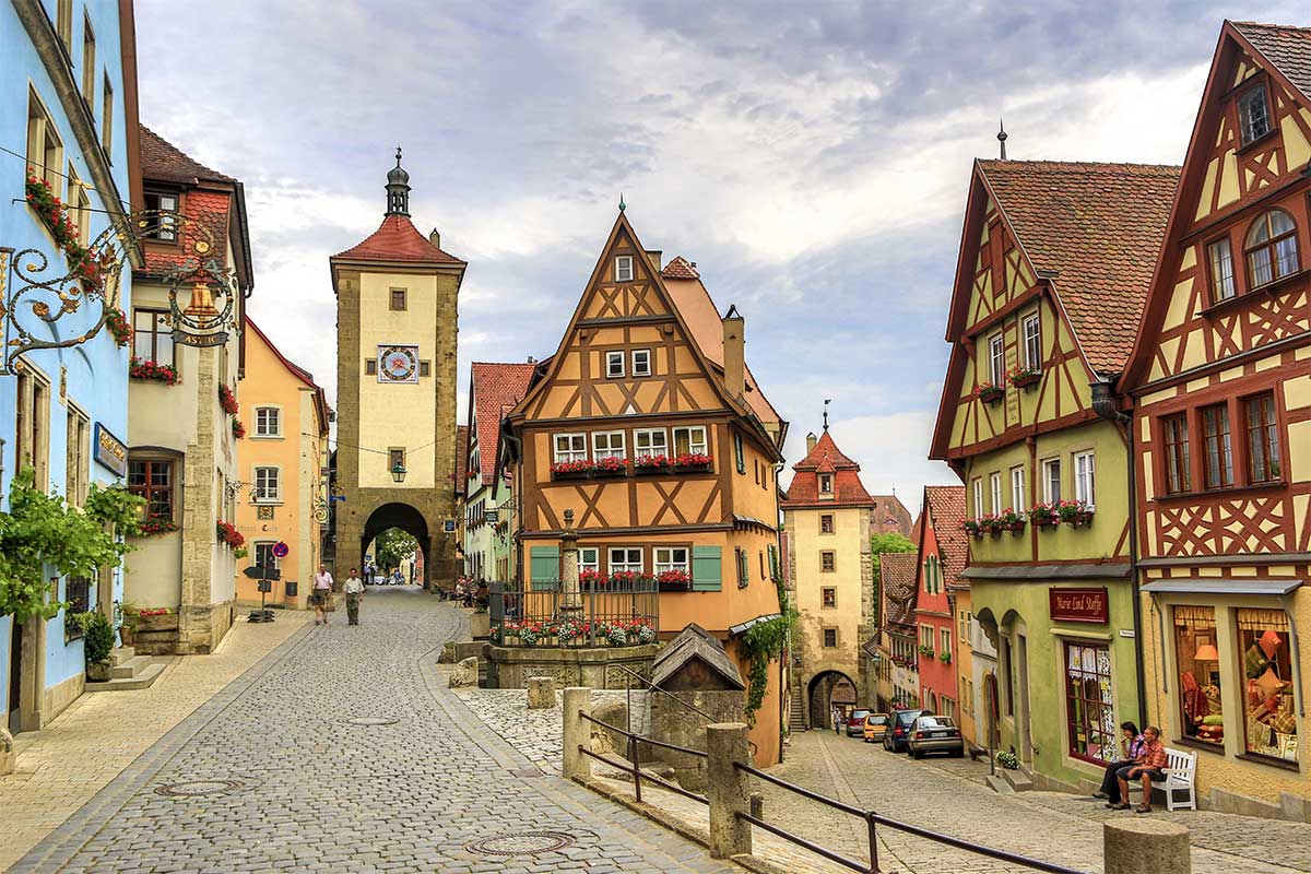 Średniowieczne miasteczko Rothenburg ob der Tauber